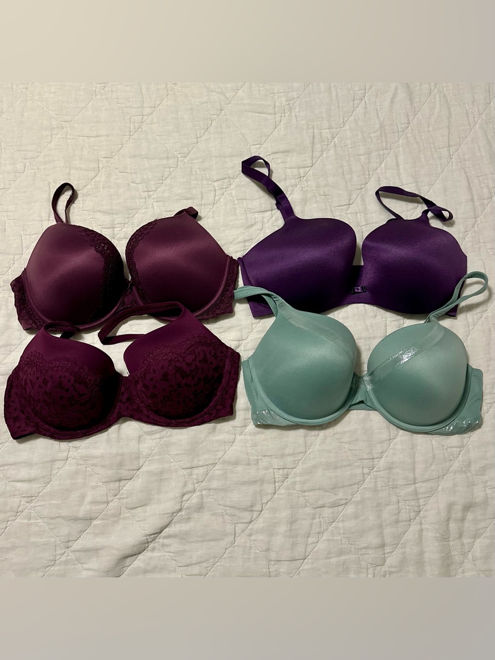 Lot of Four Victoria’s Secret Body by Victoria 36DD Bras